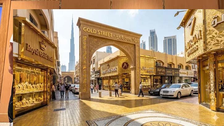 দুবাইয়ে নির্মাণ করা হবে ‘সোনা দিয়ে তৈরি’ বিশ্বের প্রথম সড়ক